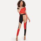 Shein Cut And Sew Panel Top With Pants