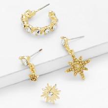 Shein Sun God & Star Design Earring Set
