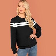 Shein Striped Tunic Pullover