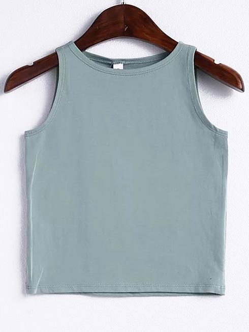 Shein Round Neck Crop Top
