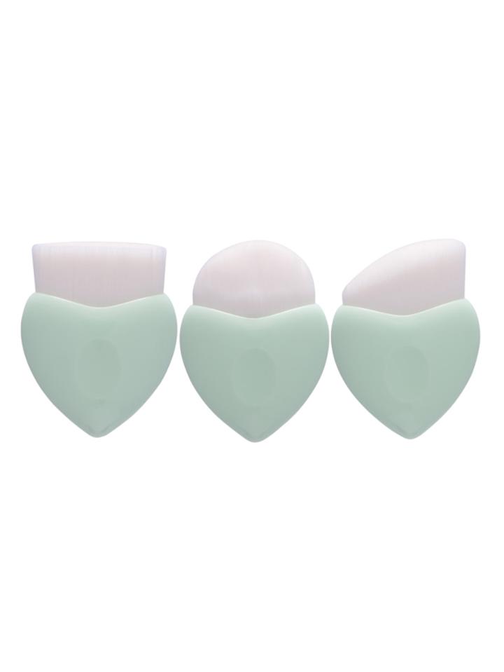 Shein Heart Shaped Foundation Brush 3pcs