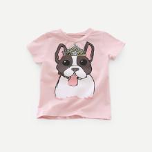 Shein Girls Dog Print T-shirt