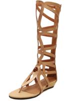 Shein Gold Cut-out Boots Sandals