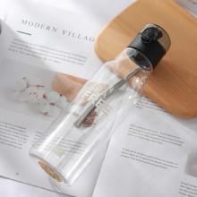 Shein Clear Water Bottle With Wristlet 650ml