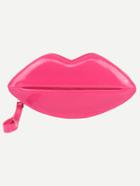Shein Hot Pink Zipper Lips Shaped Pu Chain Bag