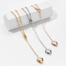 Shein Metal Heart Pendant Necklace Set 3pcs