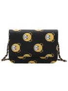 Shein Bear Print Flap Chain Bag