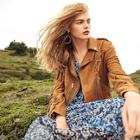 Shein Fringe Detail Suede Biker Jacket With Belt