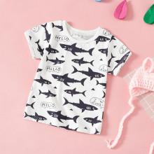 Shein Boys Whale Print T-shirt
