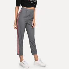Shein Letter Print Tape Side Pants