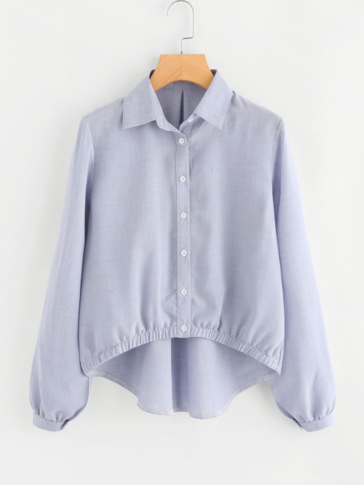 Shein Dip Hem Shirt