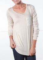 Rosewe White Three Quarter Sleeve Loose T Shirt