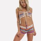 Shein Crochet Bandeau Bikini Set