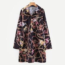 Shein Rope Print Shirt Dress