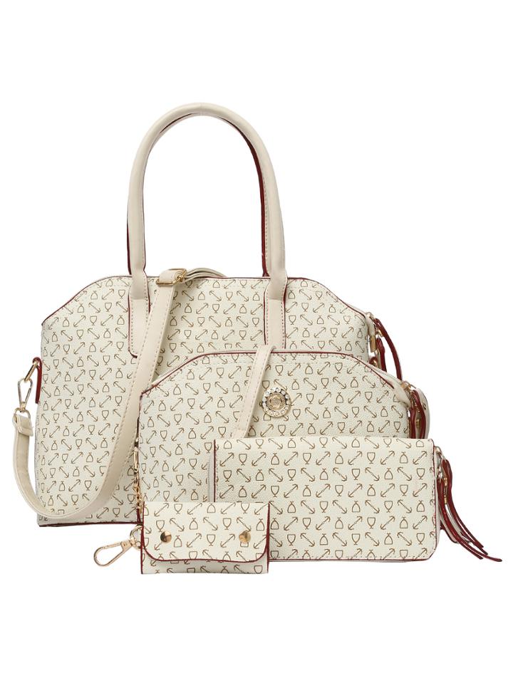 Shein Printd Faux Leather 4pcs Bag Set