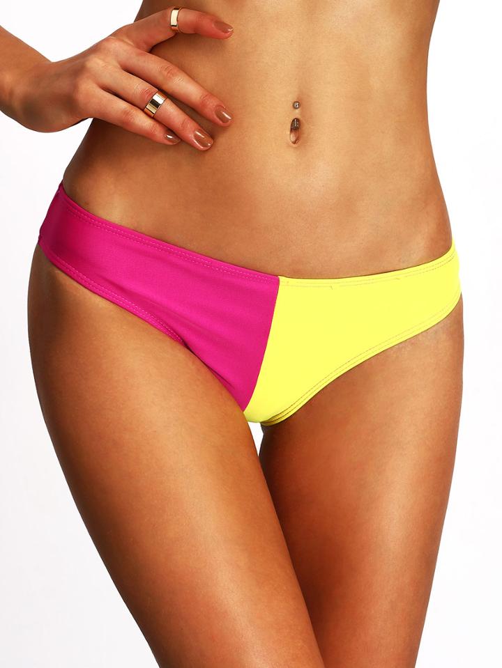 Shein Contrast Low-rise Bikini Bottom