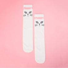 Shein Girls Cartoon Pattern Knee Length Socks