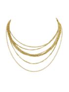 Shein Gold Multi Layers Chain Necklace For Fashion Women Accessories