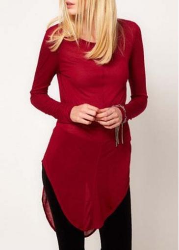 Rosewe Woman Round Neck Long Sleeve T Shirts For Autumn