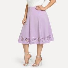 Shein Plus Pocket Side Knot Skirt