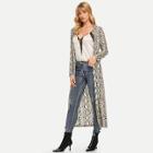Shein Snake Print Longline Coat