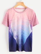 Shein Ombre Printed Tee