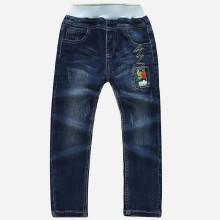 Shein Boys Patch Detail Embroidery Jeans