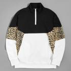 Shein Men Color-block Leopard Jacket