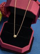 Shein Latest 925 Silver Rose Gold Color Pendant Necklace