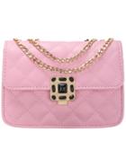 Shein Pink Diamondback Pu Chain Bag