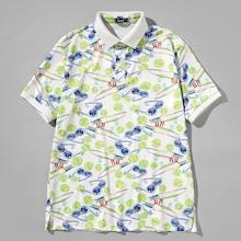 Shein Men Cartoon Print Polo Shirt