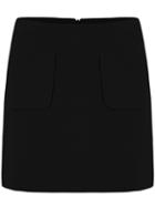 Shein Black Pockets Knit Skirt