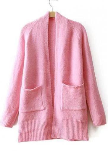 Rosewe Laconic Long Sleeve Knitting Wool Cardigans For Lady