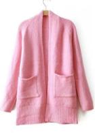 Rosewe Laconic Long Sleeve Knitting Wool Cardigans For Lady