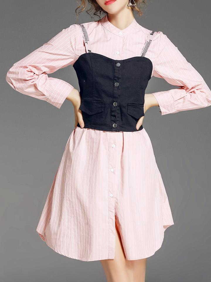 Shein Striped Two-pieces Dress