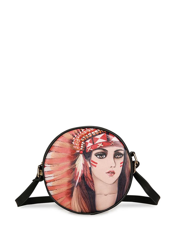 Shein Girl Print Round Pu Crossbody Bag
