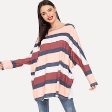 Shein Oversized Striped T-shirt