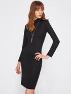 Shein Cowl Neckline Slim Dress