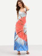 Shein Multicolor Printed Long Tank Dress