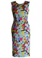 Rosewe Fabulous Sleeveless Round Neck Knee Length Dress With Print