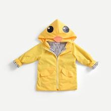 Shein Toddler Girls Duck Pattern Hooded Jacket