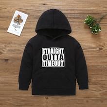 Shein Toddler Boys Letter Print Hoodie