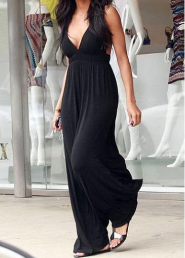 Rosewe Halter Neck High Waist Maxi Dress