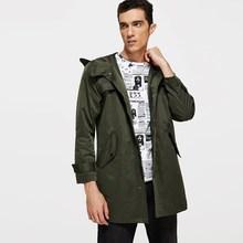 Shein Men Button & Zip Up Hoodie Coat