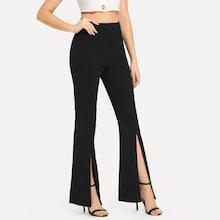 Shein Split Solid Flare Pants