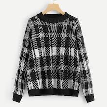 Shein Plus Plaid Jumper