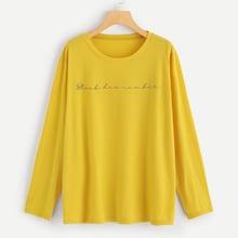 Shein Plus Letter Print Pullover