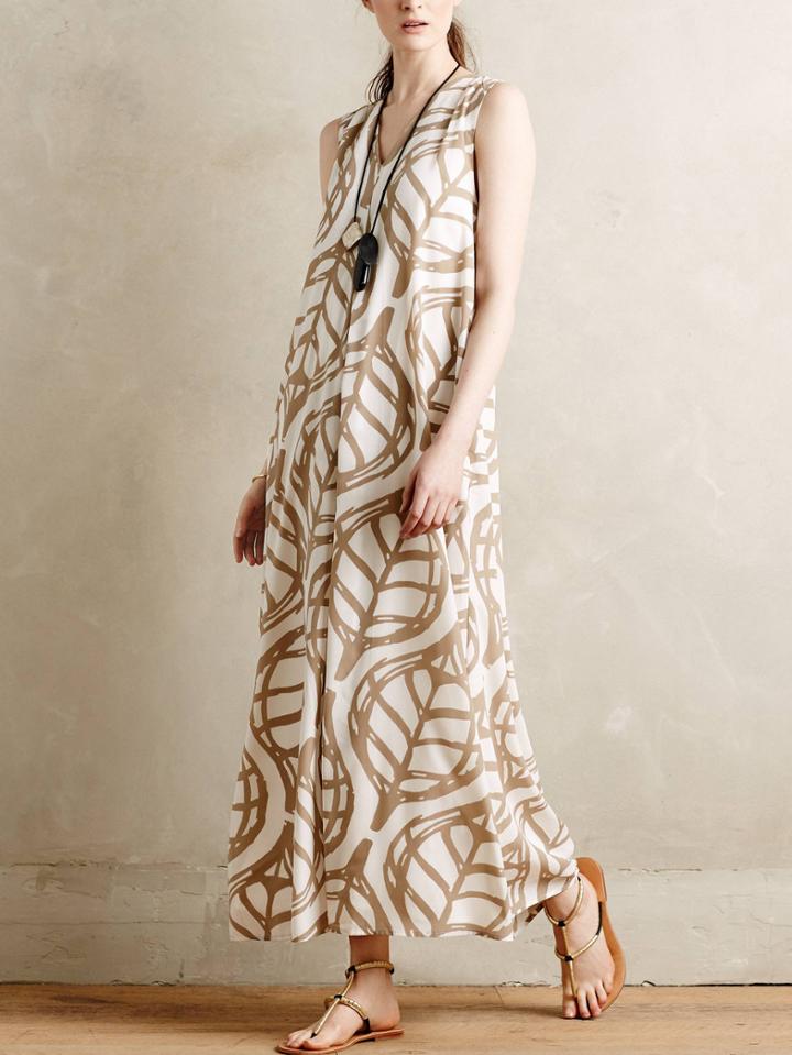 Shein Sleeveless Print Causal Dress