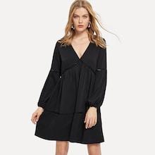 Shein Circle Crochet Insert Swing Dress