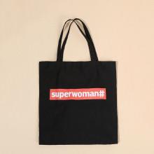 Shein Letter Detail Cotton Tote Bag